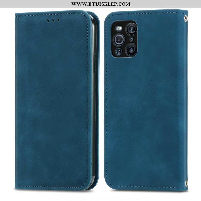 Etui Na Telefon do Oppo Find X3 Pro Etui Folio Sztuczna Skóra W Stylu Vintage